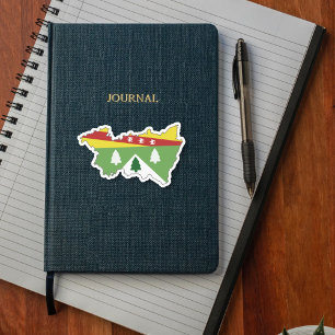 Autocollant Carte des Vosges et son Blason