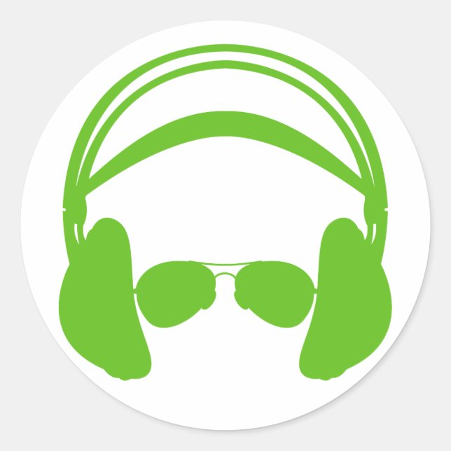 Autocollant casque et lunettes de soleil (Devant)