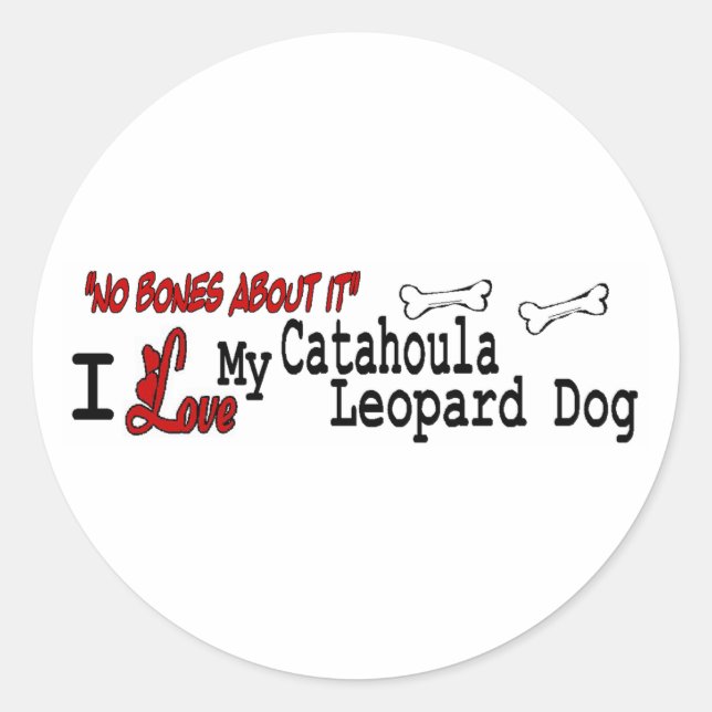 Autocollant Catahoula Leopard Dog (I Love) (Devant)
