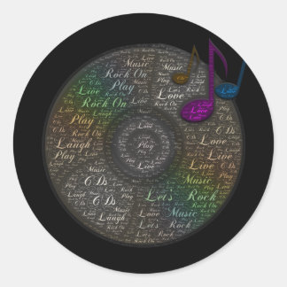 Autocollant CD Rainbow