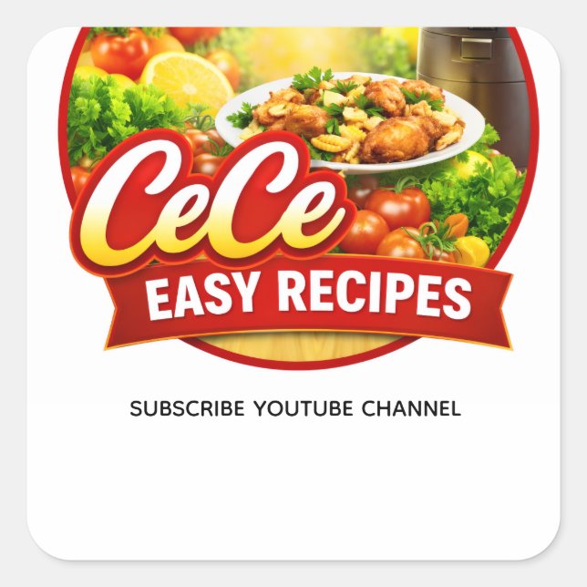 Autocollant Cece Easy Recipes (Devant)