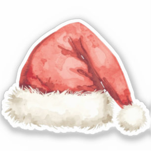 Autocollant Chapeau de Père Noël Doodle de Vacan