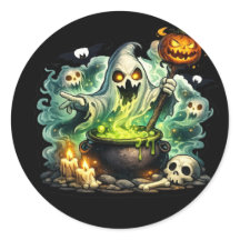 Autocollant Chauve-Souris Citrouille Halloween