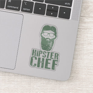 Autocollant chef Hipster