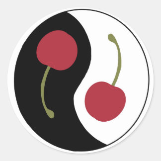 Autocollant Cherry Ying Yang