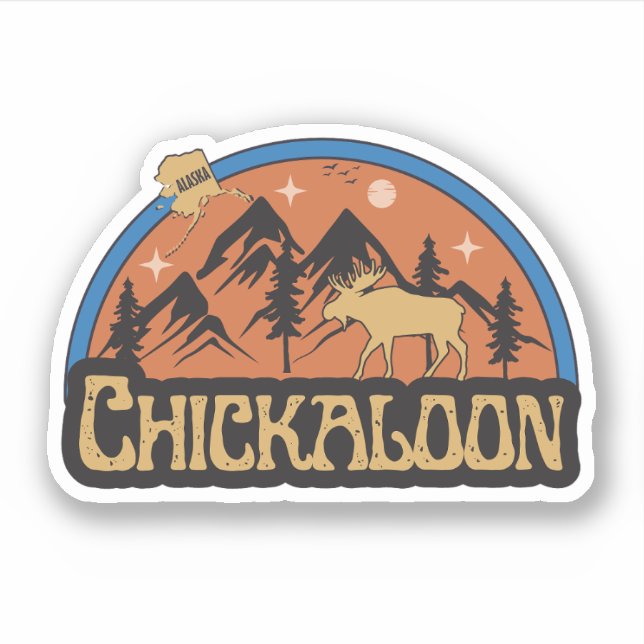 Autocollant Chickaloon, Alaska (Devant)
