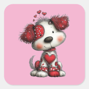 Autocollant Chien Mignon de 3 Pouces – Design Kawa