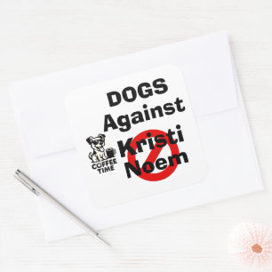Autocollant Chiens Contre Kristi Noem