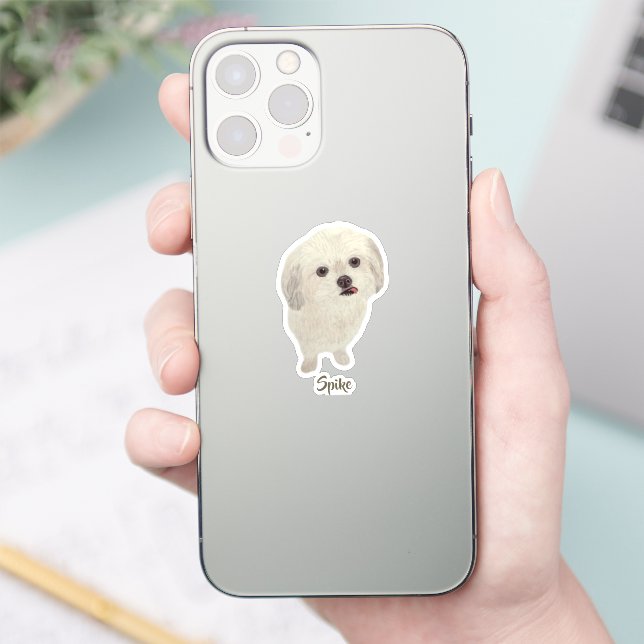 Autocollant chiot Malshi Goofy (Téléphone)