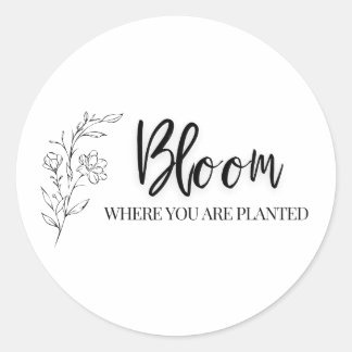 Autocollant chrétien | Foi en fleur Inspiration