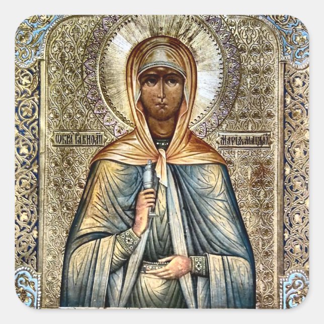 Autocollant chrétien orthodoxe Marie-Madeleine (Devant)