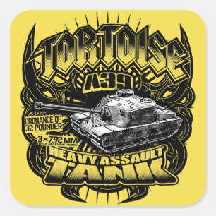 Autocollant circulaire A39 Tortoise classique