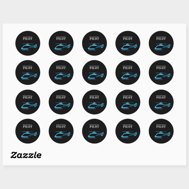 Autocollant circulaire classique pour pilote profe (Feuille)