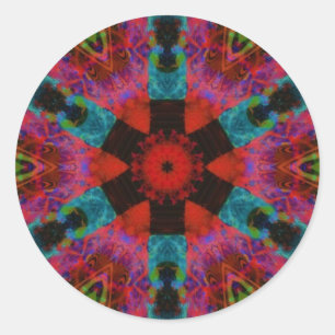 Autocollant circulaire Kaleidoscope