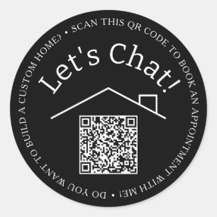 Autocollant circulaire marketing professionnel QR