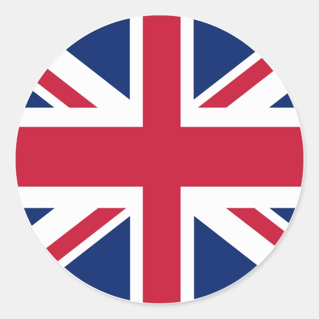 Autocollant circulaire Union Jack (Devant)