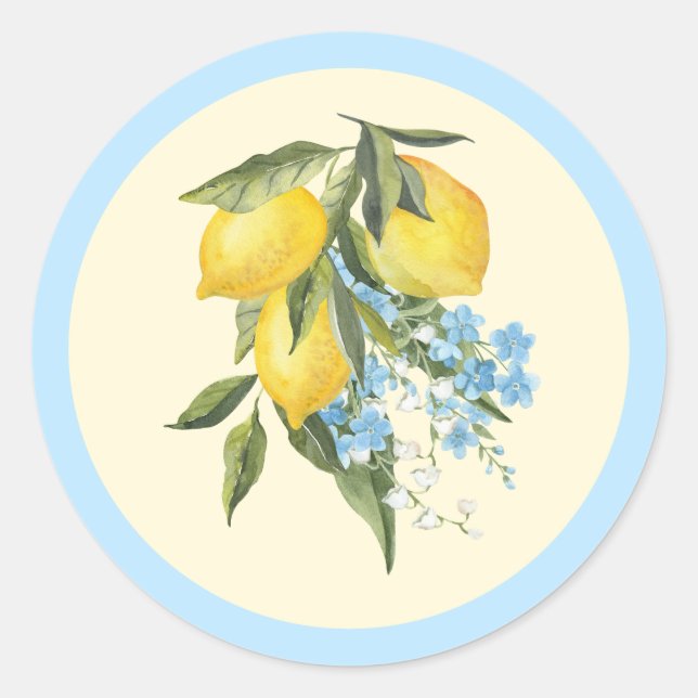 Autocollant citron (Devant)