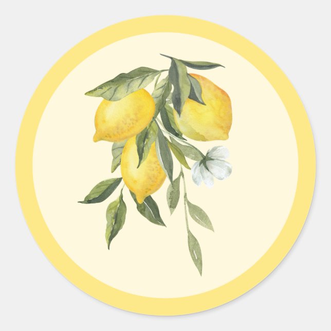 Autocollant citron (Devant)