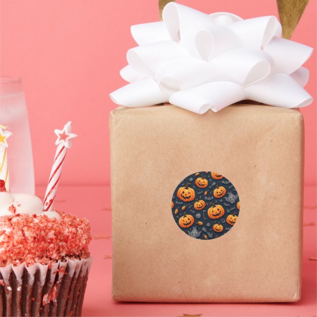 autocollant citrouille (Fête)