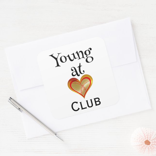 Autocollant Club Young at Heart (Enveloppe)