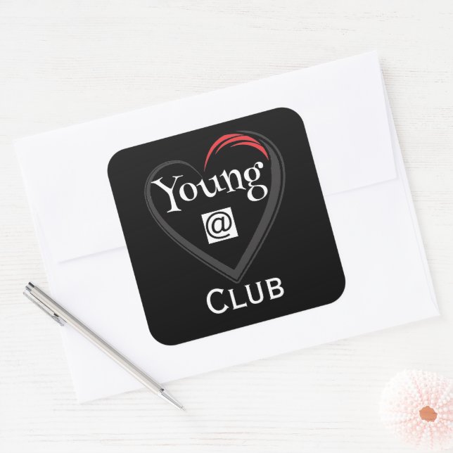 Autocollant Club Young at Heart (Enveloppe)