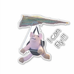 Autocollant - Cochon volant