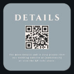 Autocollant Code QR de Mariage<br><div class="desc">Cette conception de mariage présente un design élégant et formel, parfait pour une cérémonie sophistiquée. L'invitation présente une esthétique minimaliste, avec des lignes épurées et une focalisation sur la typographie. Les noms sont affichés bien en vue dans une police serif classique, donnant à l'ensemble une atmosphère de grâce intemporelle. L'utilisation...</div>