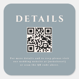 Autocollant Code QR de Mariage