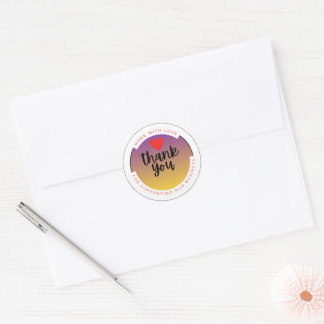 Autocollant cœur avec amour – Amour mignon minimal