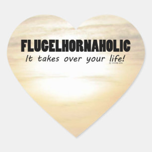 Autocollant Coeur de vie Flugelhornaholic