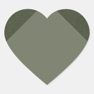 Autocollant Cœur Vert de mousse Moderne