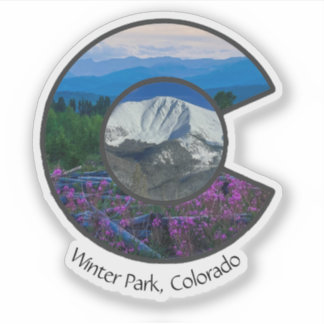 Autocollant Colorado pour le parc d'hiver Vinyl Co