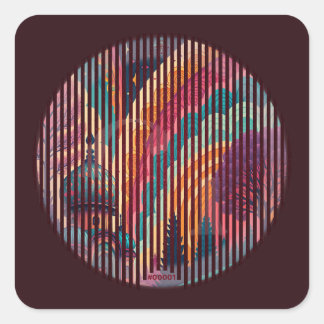 Autocollant Colorburst Dome #00001 – Personnalisab