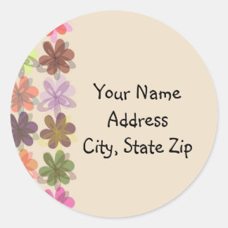 Autocollant coloré Flora Party