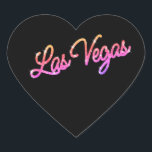 Autocollant coloré Las Vegas<br><div class="desc">Cet autocollant Las Vegas est accentué avec un type rose brillant et coloré sur un arrière - plan noir. Il fait partie de la Colorful Las Vegas Sparkles Mariage Collection, et est parfait comme une enveloppe scellée ou une décoration de faveur.</div>
