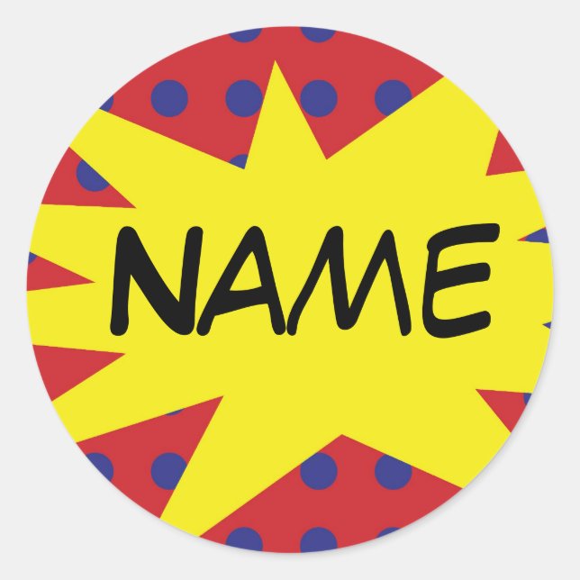 Autocollant comique personnalisé (Devant)