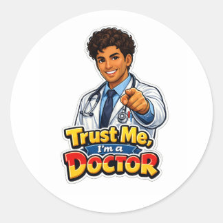 Autocollant Confiance, Je suis médecin