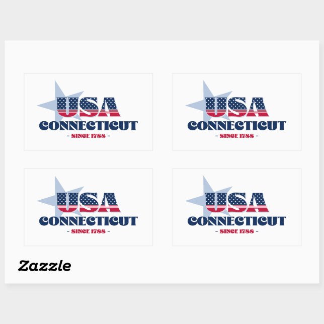 Autocollant Connecticut My Home State (Feuille)