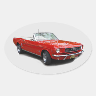 Autocollant convertible rouge 1966