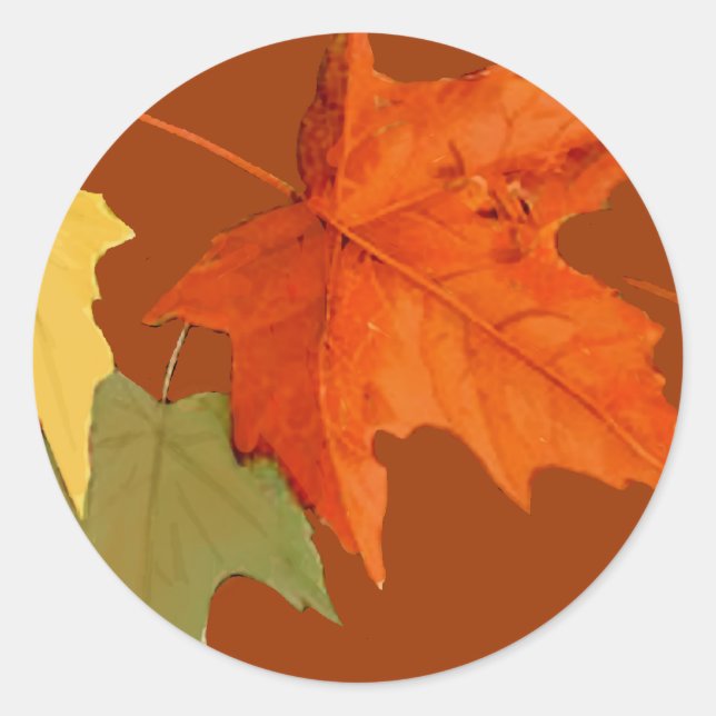 Autocollant couleur automne (Devant)