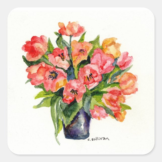 autocollant couleur jaune orange rose vif (Devant)