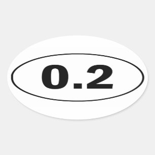 Autocollant courant drôle de 0,2 milles