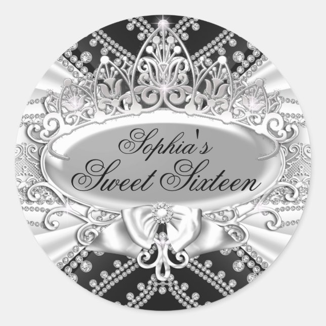 Autocollant Couronne de diamants et argent pour Sw (Devant)