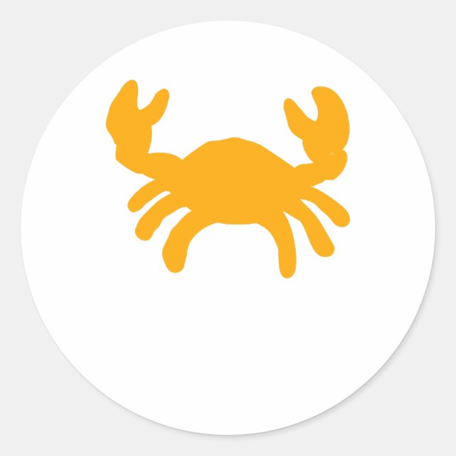 Autocollant Crabe Jaune (Devant)