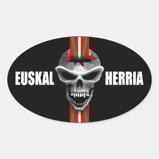 Autocollant crâne basque (Devant)