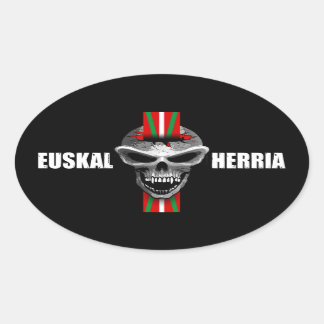 Autocollant crâne basque