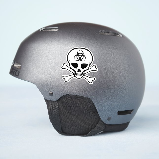 Autocollant crânien Biodanger (Côté casque)