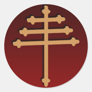 Autocollant croisé d'or de Maronite