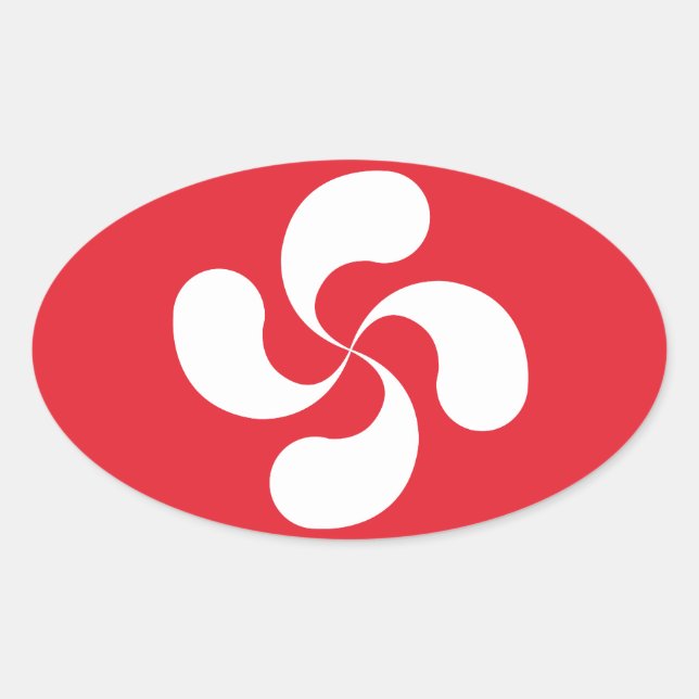 Autocollant Croix Basque "Lauburu" (Devant)