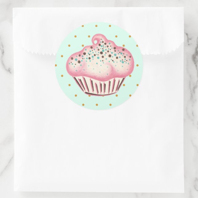 Autocollant Cupcake (Sac)